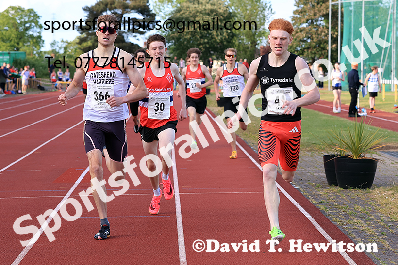 The 800 metres, 2025 NEGP No 2, Monkton Stadium, Wednesday, May 28th. Photo: David T. Hewitson/Sports for All Pics